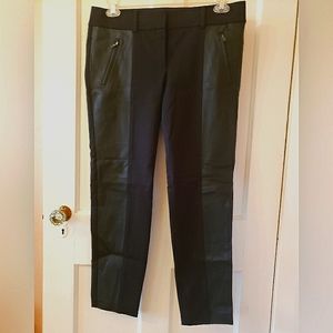 Anne Taylor Slacks.  Black and Leather.  Size 10